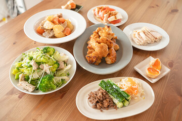 食べ物素材　晩ご飯のイメージ素材