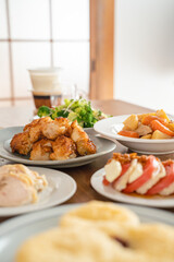 食べ物素材　晩ご飯のイメージ素材