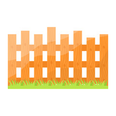 Farmhouse Wooden Fence Concept, protection wall vector color icon design, Poultry farming symbol, Meat or Eggs Production Sign, Protein and farmyard equipment stock illustration