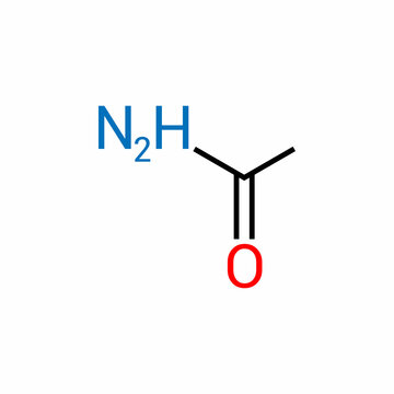 chemical structure of Acetamide (C2H5NO)