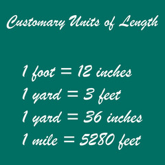 convert customary units of length