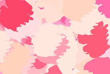 Light Pink, Yellow vector template with chaotic shapes.