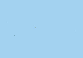 High detailed vector Pitcairn Islands physical map, topographic map of Pitcairn Islands on white with rivers, lakes and neighbouring countries. Vector map suitable for large prints and editing.