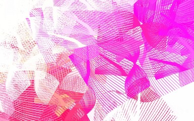 Light Pink, Yellow vector backdrop with memphis shapes.