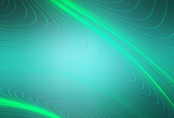 Light Green vector background with lines.