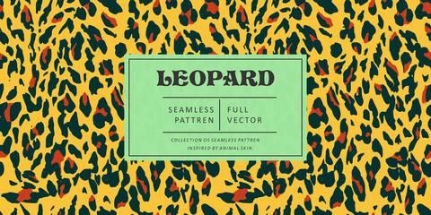 Leopard print seamless pattern