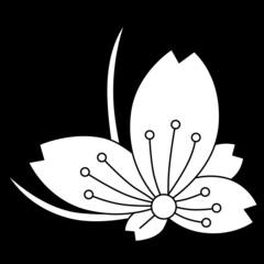 家紋です。桜飛び蝶といいます。