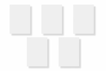 Blank paper illustration for mockup. Flyer or poster. 3D Rendering.