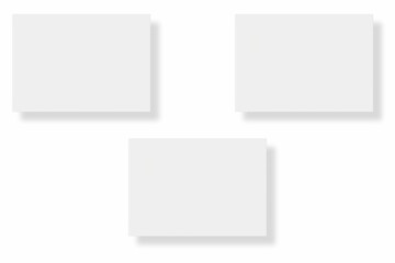 Blank paper illustration for mockup. Flyer or poster. 3D Rendering.