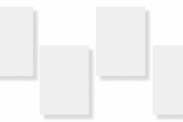 Blank paper illustration for mockup. Flyer or poster. 3D Rendering.