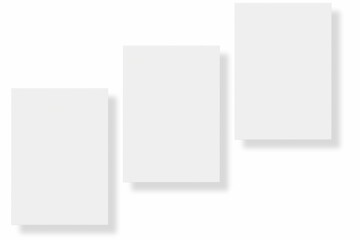 Blank paper illustration for mockup. Flyer or poster. 3D Rendering.