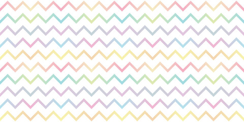 Colorful, gradient zigzag pattern, vector repeat