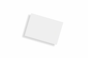 Blank paper illustration for mockup. Flyer or poster. 3D Rendering.