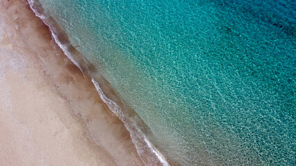 beach with crystal clear turquoise waters - Kounoupi Beach, Paralia Kounoupiou, near Porto Heli,...