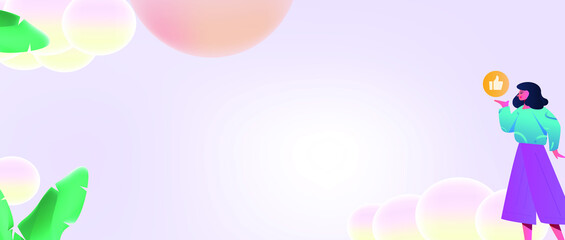 Announcement notice vector creative concept illustration
