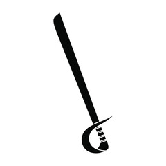 Sword icon vector set. saber illustration sign collection. weapon symbol. steel logo.