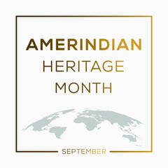 Amerindian Heritage Month, held on September. © khaled