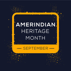 Amerindian Heritage Month, held on September. © khaled