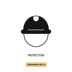 protection icons  symbol vector elements for infographic web