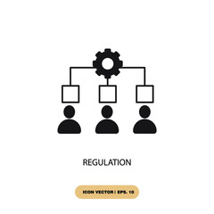 regulation icons  symbol vector elements for infographic web