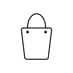 Paper bag shop icon vector design templates