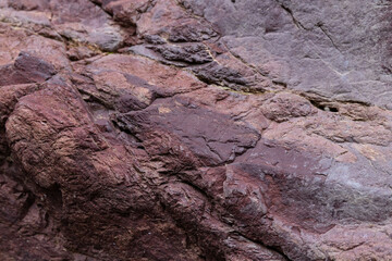 Colorful Rock Layers. Stone texture and background. Abstract of stone. Uneven surface stone. Nature.