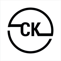 ck letter logo design, ck icon design, ck vector logo