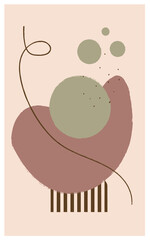 Poster Design Modern Art Style for living room