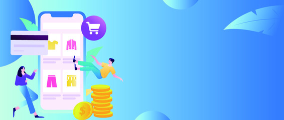 E-commerce vector concept illustration
