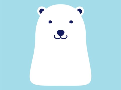 しろくまイラスト しろくまイラスト | Canva(キャンバ)