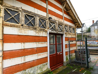 Old building train station in Vitré