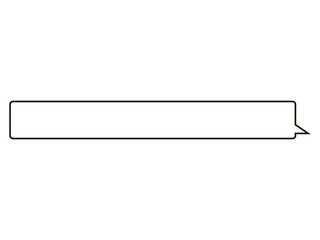 Obraz premium シンプルな四角い吹きだし