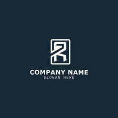 Obraz premium r letter, logo, design, vector, r logo, r letter logo, simple, minimalist, R, logo design