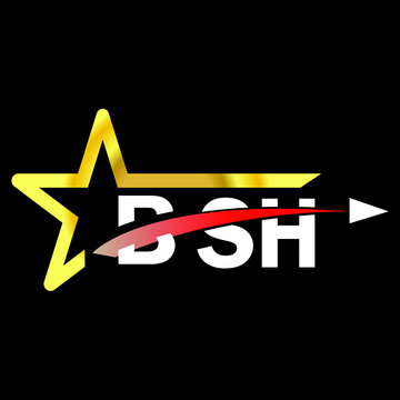 BSH letter logo design. BSH creative  letter logo. simple and modern letter logo. BSH alphabet letter logo for business. Creative corporate identity and lettering. vector modern logo. 