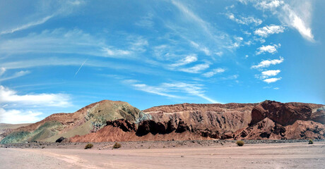 Rainbow Valley (Valle del Arcoiris) on the Atacama Desert, Chile.