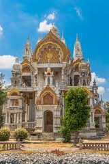 Fototapeta na wymiar temple surroundings in suphanburi, thailand