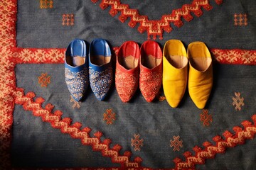 Moroccan babouche leather slippers
