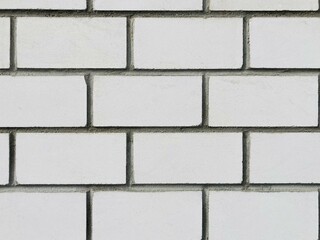 a wall of white bricks