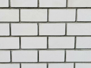 a wall of white bricks