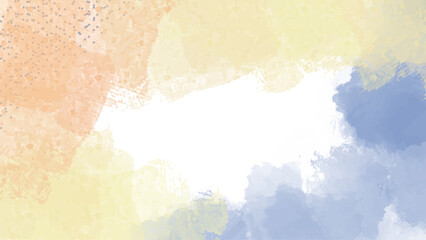 soft Colorful watercolor background for your design, watercolor background concept, vector.