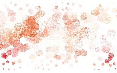 Light Red vector natural backdrop with roses.