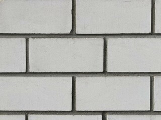 a wall of white bricks