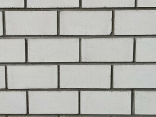 a wall of white bricks