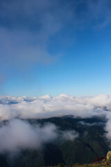 clouds over the mountains, huser plateau