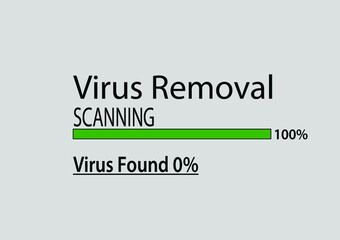 Virus scan logo design