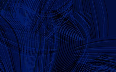 Dark BLUE vector texture with abstract forms.