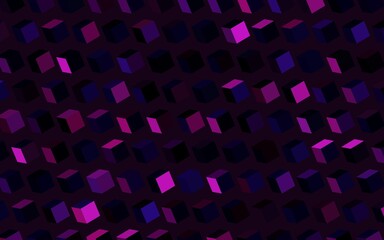 Dark Pink vector backdrop with rhombus.