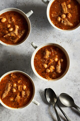 oyster mushroom soup with chickpea