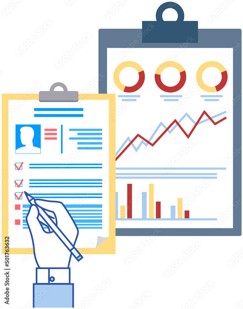 Poster infographic chart vector template. annual statistics curve graph design. market data diagrams. graph
