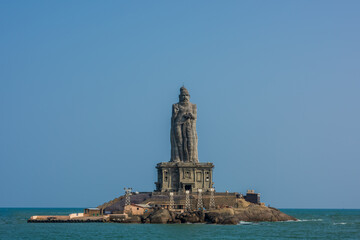 Thiruvalluvar Statue, Kanyakumari, Tamil Nadu, India. - obrazy, fototapety, plakaty